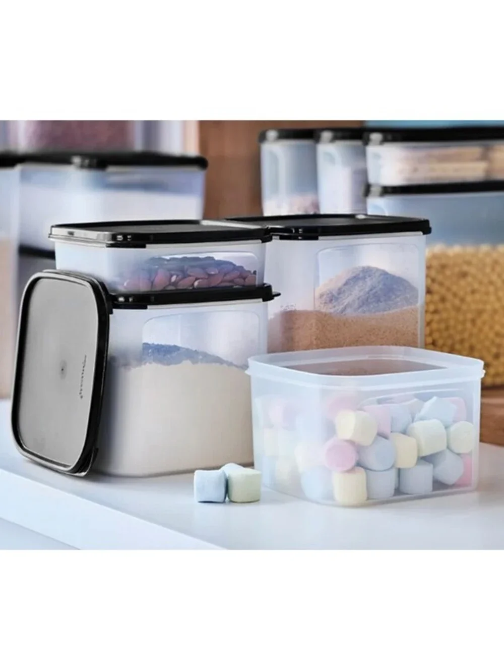 Tupperware Modular Mates Square 2 Food Storage Container 11-cup / 2.6 L